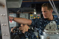 <a href="http://movies.yahoo.com/movie/contributor/1800358381" data-ylk="slk:Alexander Skarsgard;elm:context_link;itc:0;sec:content-canvas" class="link ">Alexander Skarsgard</a> in Universal Pictures' <a href="http://movies.yahoo.com/movie/1810116793/info" data-ylk="slk:Battleship;elm:context_link;itc:0;sec:content-canvas" class="link ">Battleship</a> - 2012