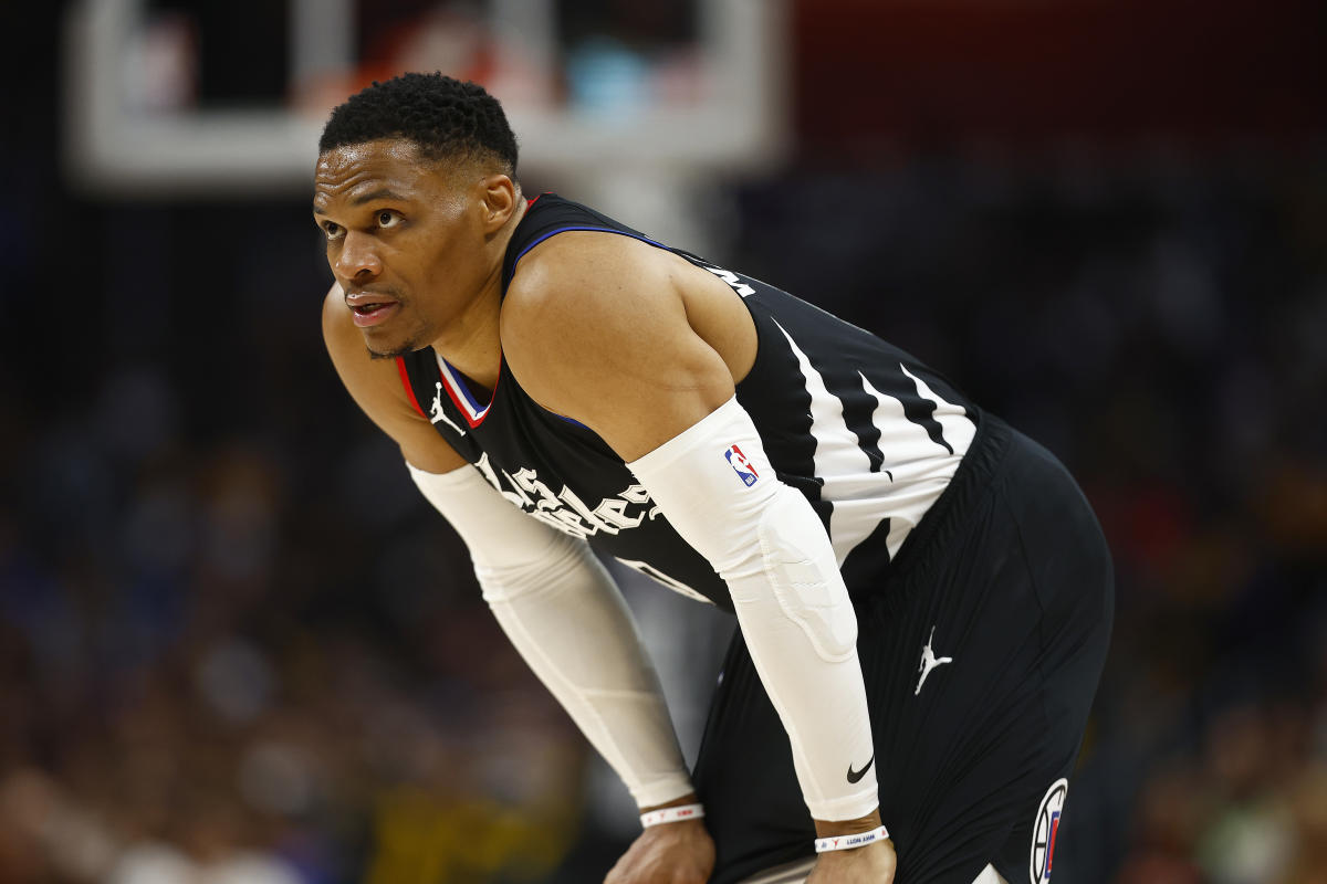 Clippers guard Russell Westbrook indefinitely after breaking his left hand during the win over Wizards