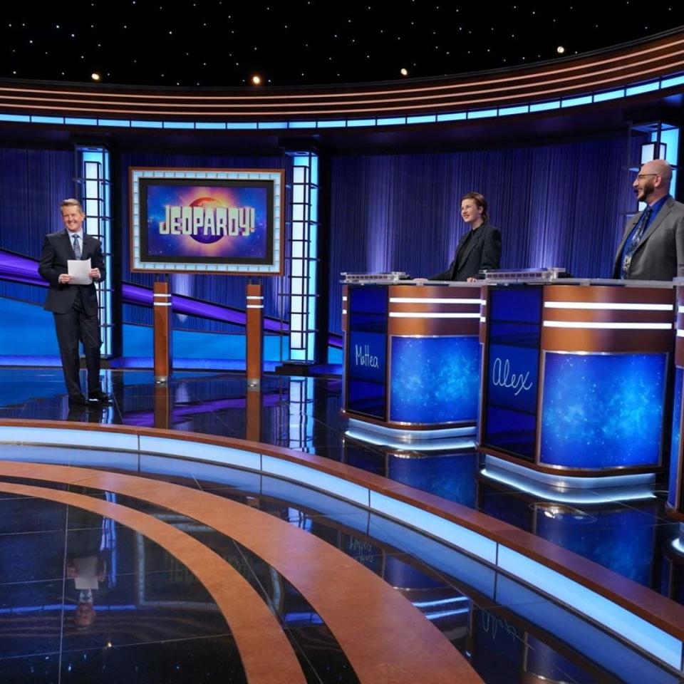 Jeopardy! stage with Ken Jennings