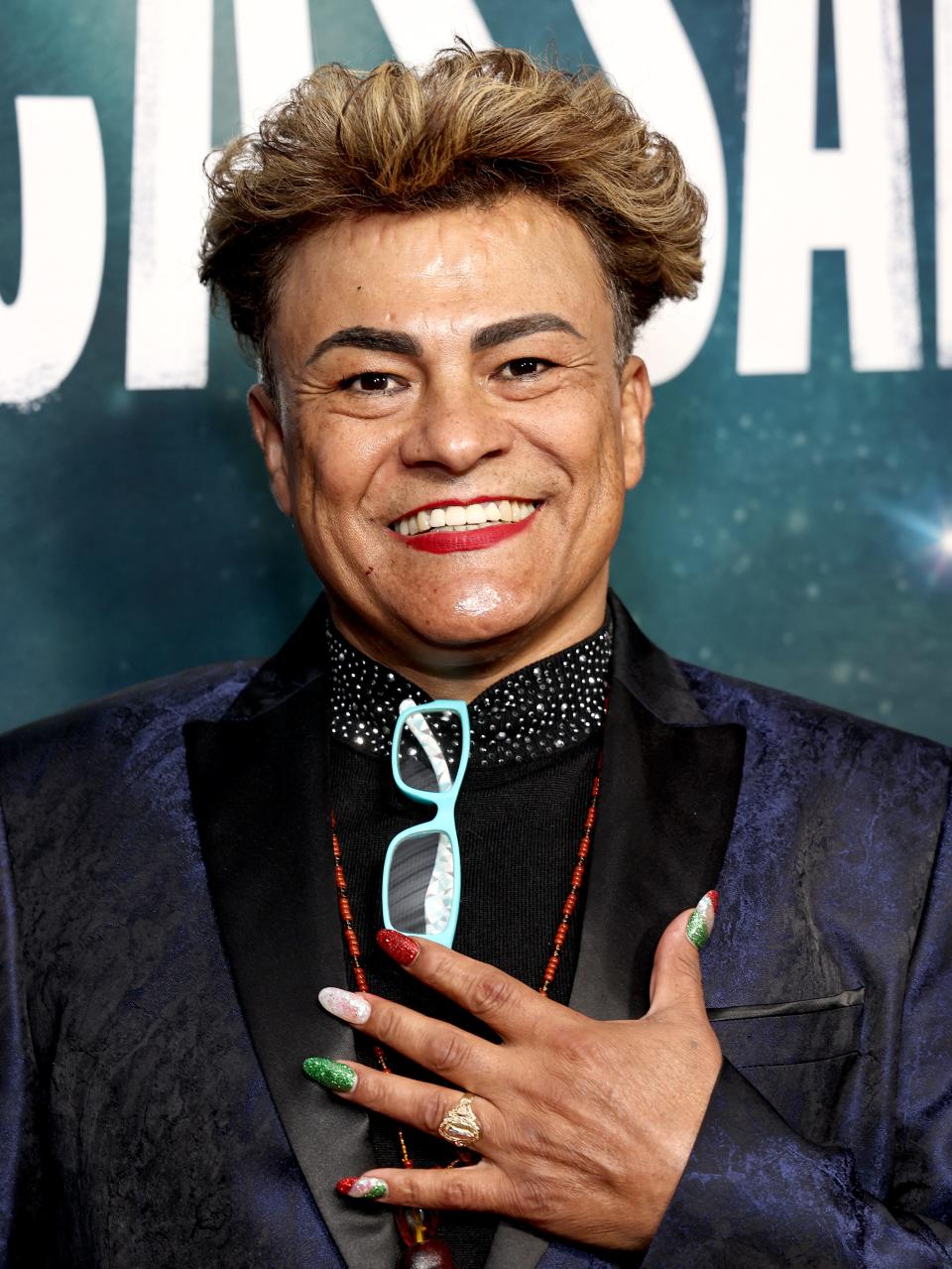 The real-life Saúl Armendáriz attends the New York premiere of "Cassandro" at Metrograph on Sept. 18, 2023.
