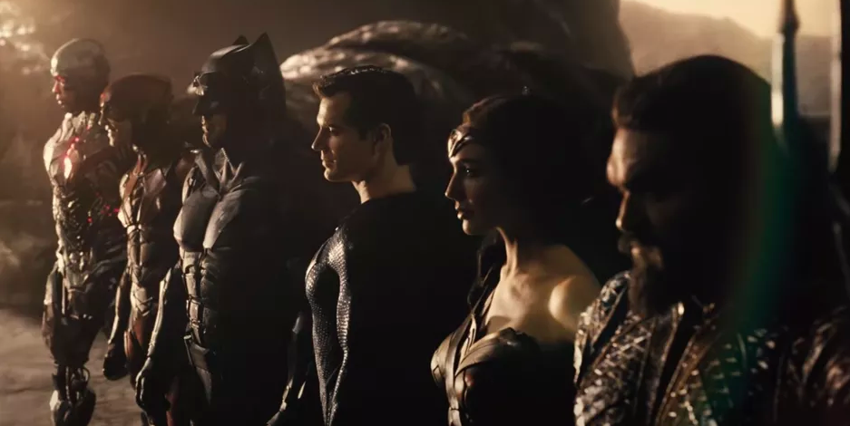 gal gadot, henry cavill, jason momoa, and ben affleck in 'the snyder cut'