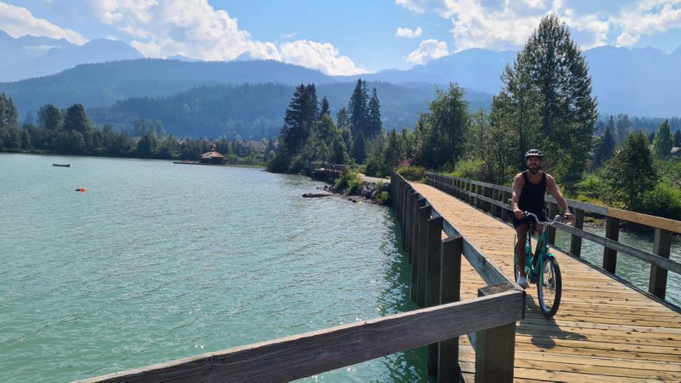 Matt Hryciw on his two-wheeled tour of Whistler (Matt Hryciw)