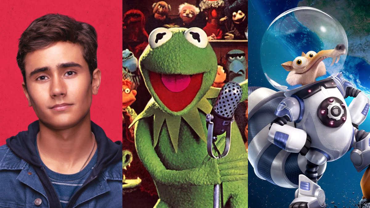 'Love Victor', 'The Muppets Show' and 'Ice Age: Collision Course'. (Credit: Disney+)