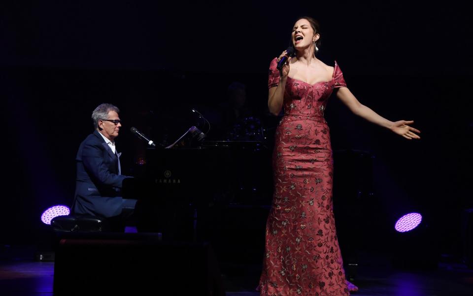 David Foster with his wife Katherine McPhee in 2019 - Getty