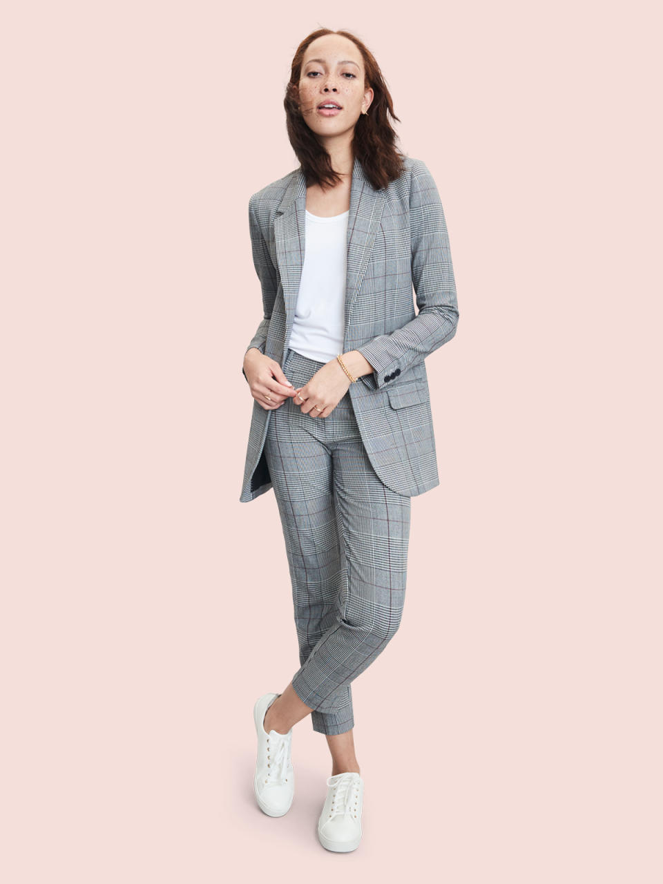 Classic houndstooth suit