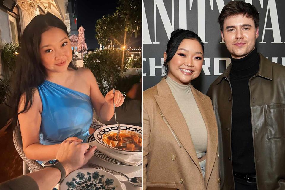 <p>Lana Condor Instagram; Presley Ann/Getty Images</p> Lana Condor and Anthony De La Torre