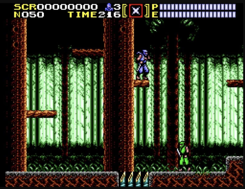 El estilo visual se parece al de <em>Ninja Gaiden Trilogy</em> de Super Nintendo