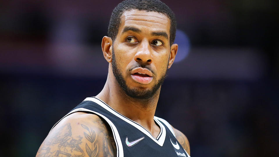 LaMarcus Aldridge in action for the Brooklyn Nets. (Photo by Jonathan Bachman/Getty Images)