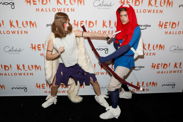 Barbara Palvin and Dylan Sprouse at Heidi Klum's Annual Halloween Party at Cathédrale. Photo: Taylor Hill/Getty Images