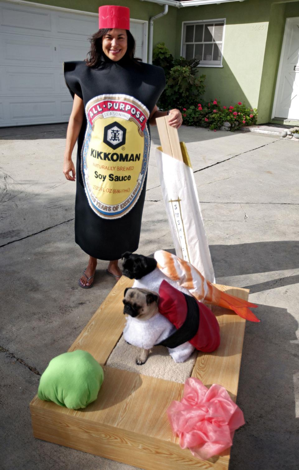 2009 halloween costume sushi soy sauce dog