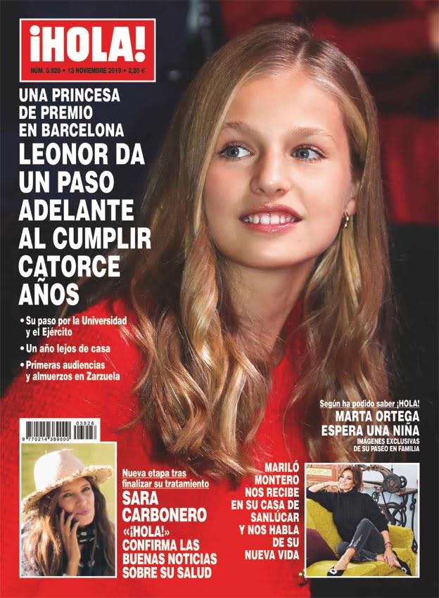 En ¡HOLA!, la princesa Leonor da un paso adelante al cumplir catorce años