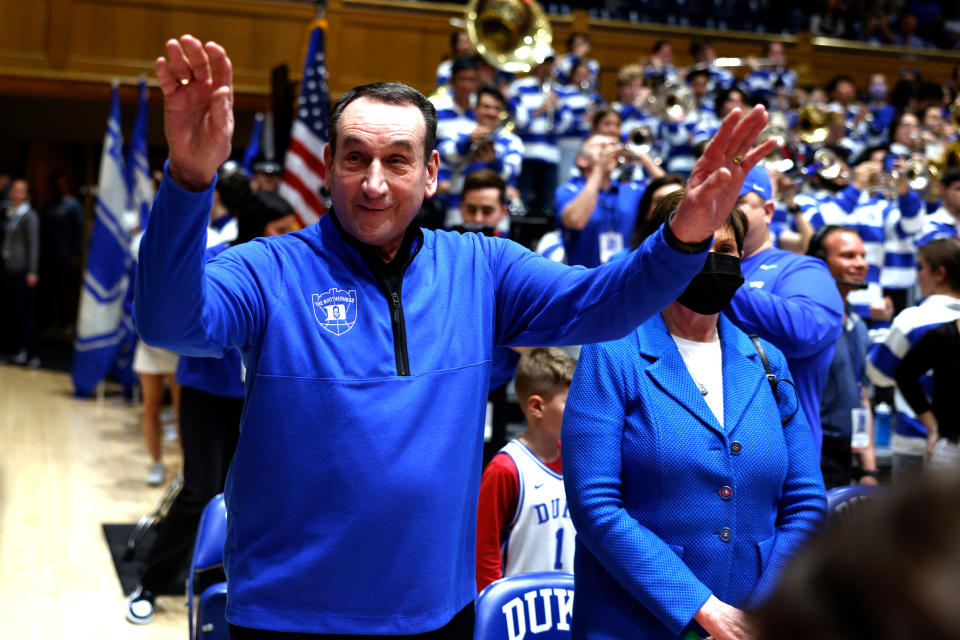 Former Duke Blue Devils head coach Mike Krzyzewski