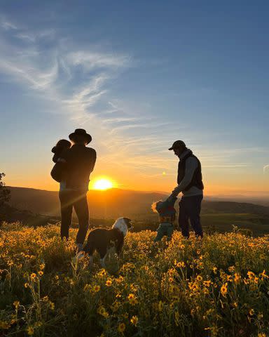 <p>Yvonne Strahovski Instagram</p> Yvonne Strahovski enjoys nature with her family in April 2023.