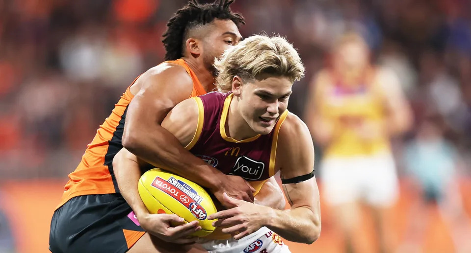 Seen here, Will Ashcroft for Brisbane in the AFL semi-final victory over GWS. 