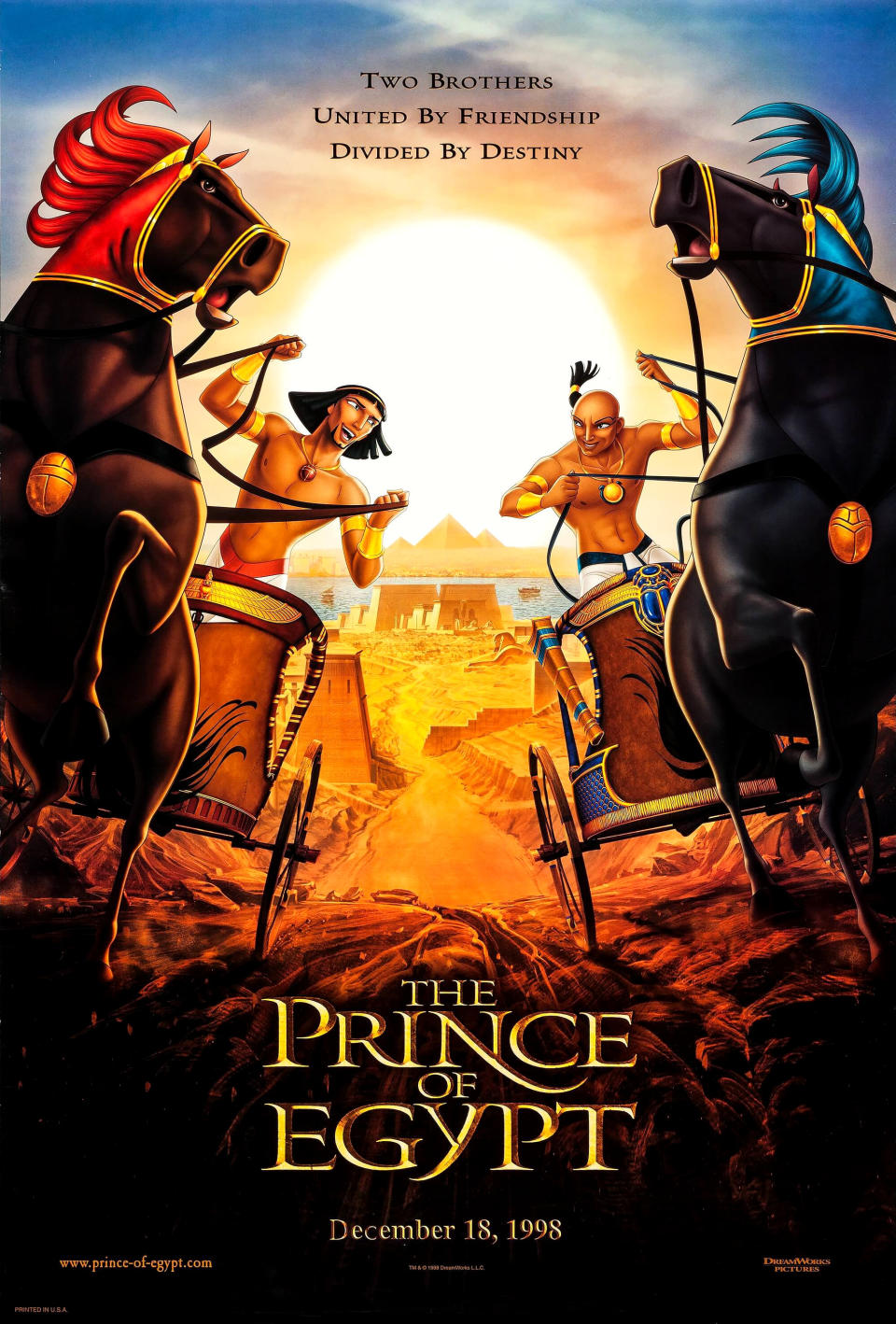 A poster for DreamWorks' 1998 animated film The Prince of Egypt. (DreamWorks)