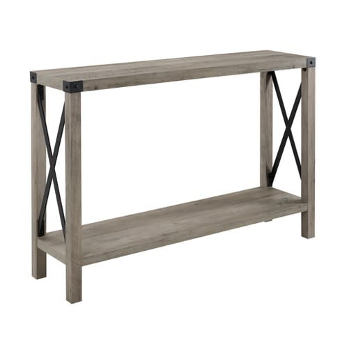 Saracina Home Industrial Farmhouse Entry Table