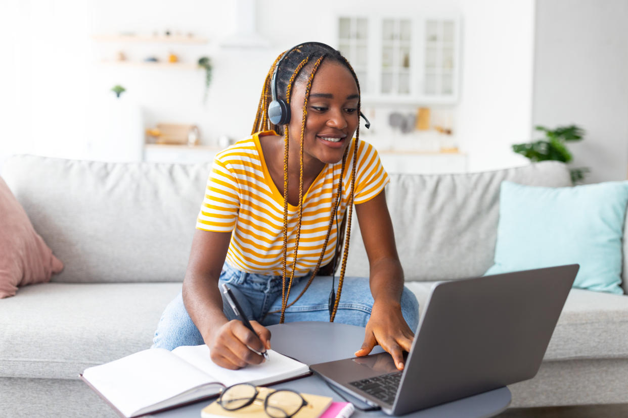 Whether it's for virtual lectures or writing your dissertation, an efficient laptop is a must-have. (Getty Images)