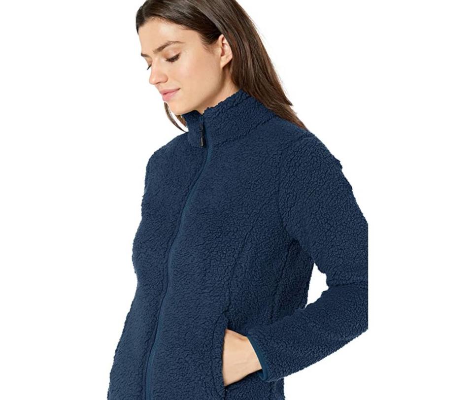 Amazon Essentials Women's Polar Fleece Lined Sherpa Full-Zip Jacket (Photo: Amazon)