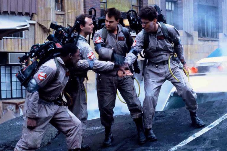 Ernie Hudson, Harold Ramis, Dan Aykroyd y Bill Murray