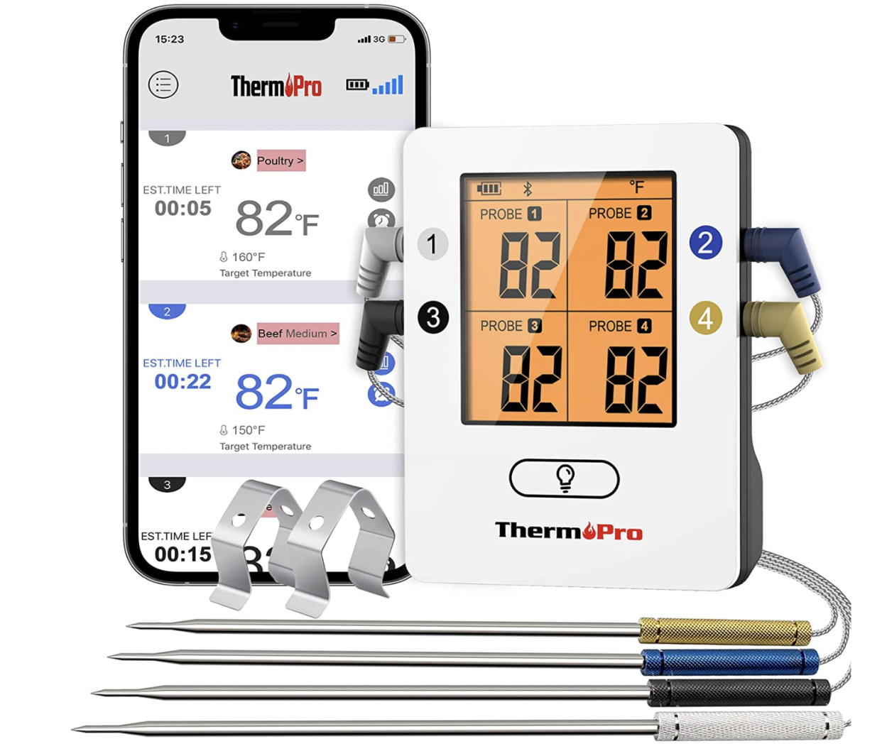 ThermoPro TP25 Bluetooth Thermometer, bluetooth meat thermometer