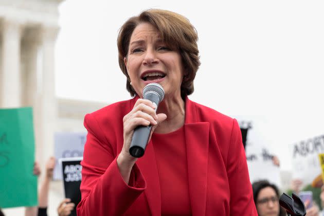 Sen. Amy Klobuchar (D-Minn.) is the lead author of a bill to boost heat pump manufacturing. (Photo: Anna Moneymaker via Getty Images)