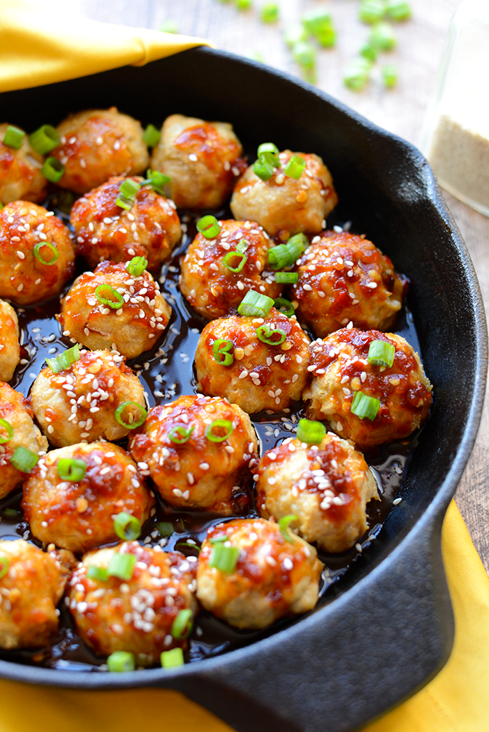 <p>Go ahead and eat all the meatballs. This recipe uses sneaky oats instead of breadcrumbs for a leaner version.</p><p><em><a href="http://fitfoodiefinds.com/2015/11/kung-pao-chicken-meatballs/#_a5y_p=4663524" rel="nofollow noopener" target="_blank" data-ylk="slk:Get the recipe from Fit Foodie Finds »;elm:context_link;itc:0;sec:content-canvas" class="link "><span class="redactor-invisible-space">Get the recipe from Fit Foodie Finds »</span> </a></em><br></p>