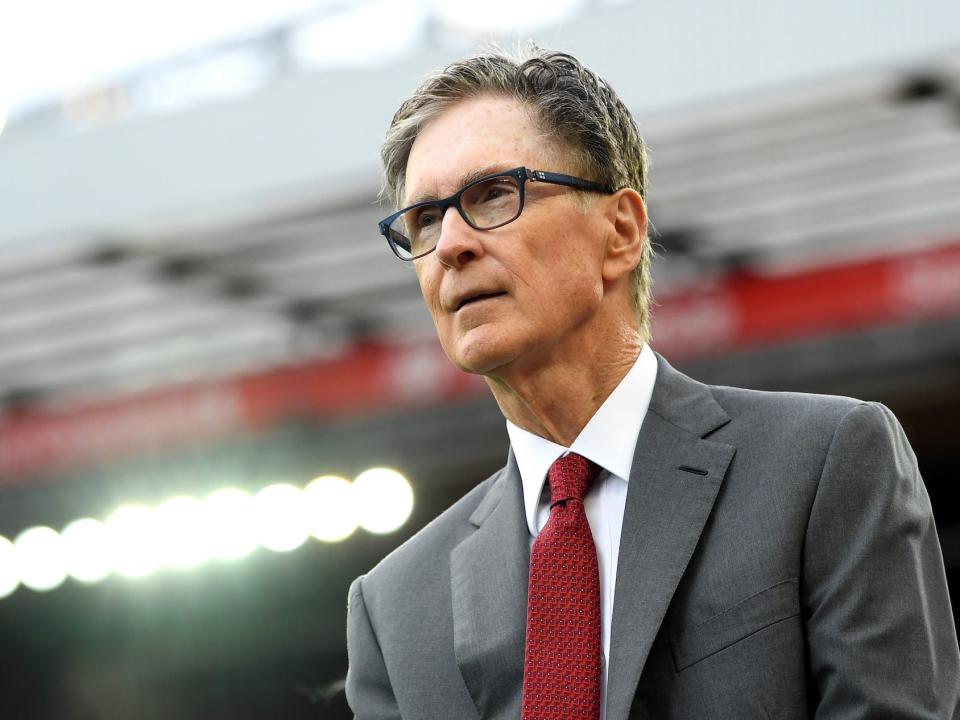 John W. Henry, owner of Liverpool ahead of the Premier League match between Liverpool FC and Norwich City at Anfield on August 09, 2019 in Liverpool, United Kingdom.