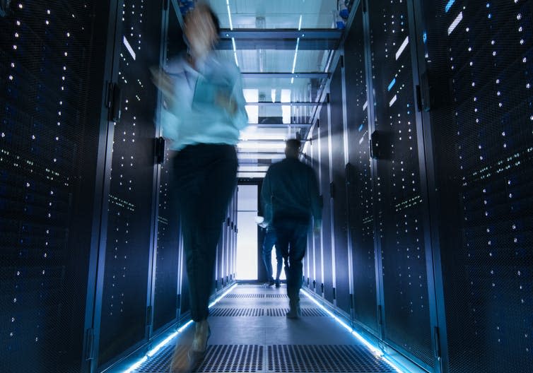 <span class="caption">Data centres such as this one may soon be a thing of the past.</span> <span class="attribution"><span class="source">Gorodenkoff/Shutterstock.com</span></span>