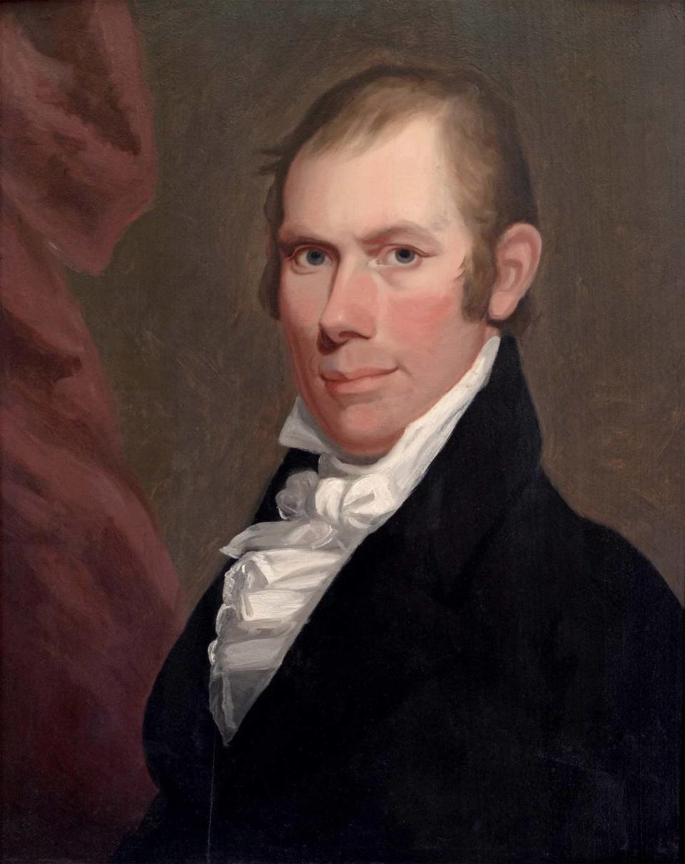 Matthew Harris Jouett’s portrait of Kentucky’s Henry Clay, then Speaker of the House.