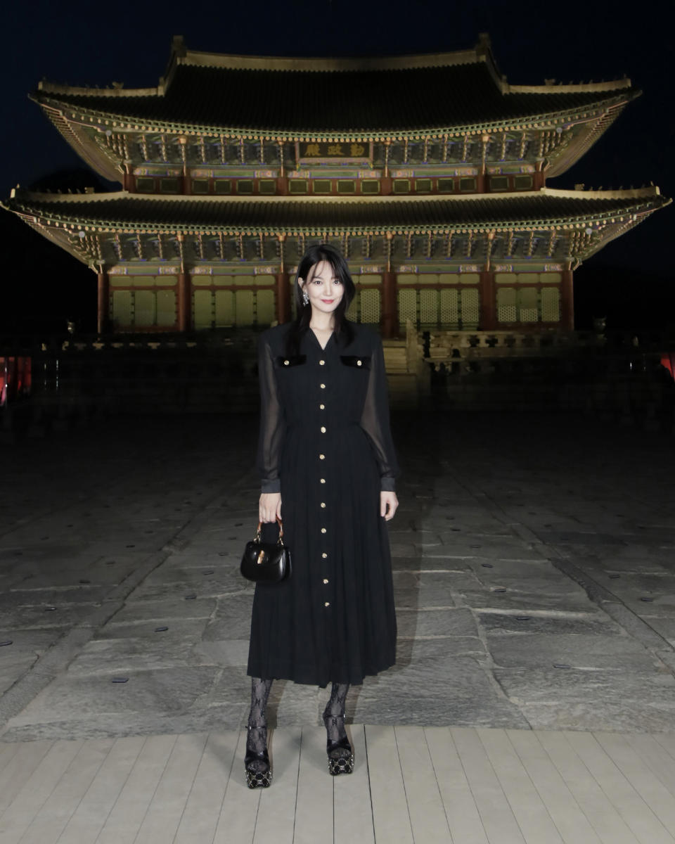 Shin Mi-na attended Gucci's Cruise 2024 show in Seoul on 16th May 2023. (PHOTO: Gucci)