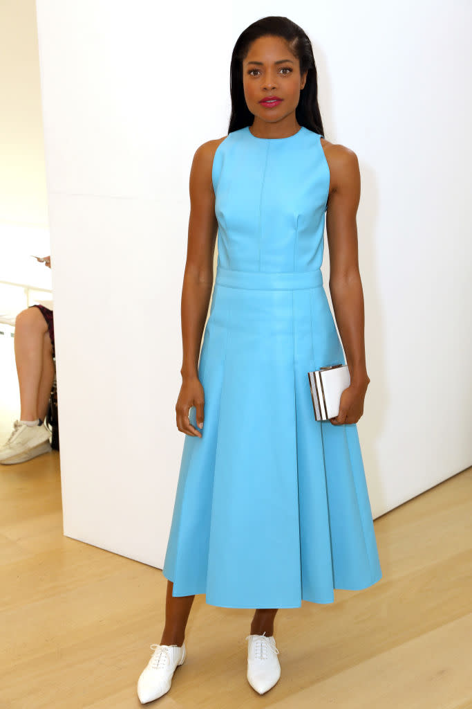 LFW: Naomie Harris at Emilia Wickstead