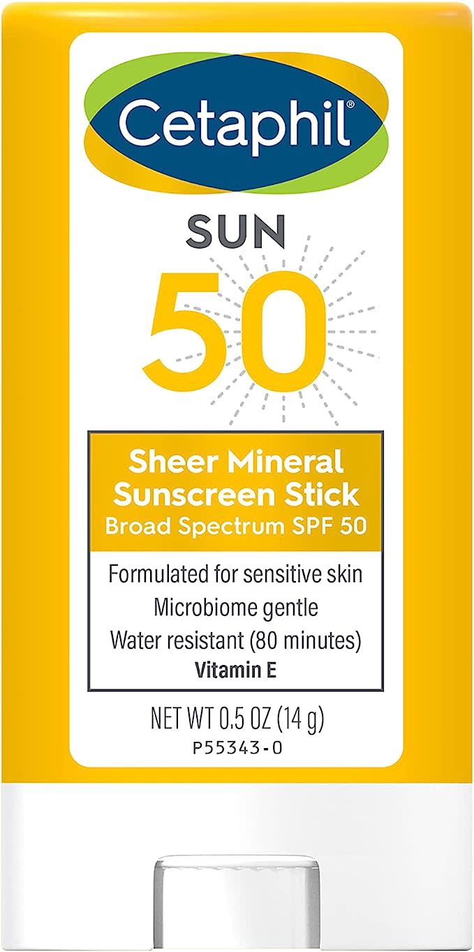 CETAPHIL Sheer Mineral Sunscreen Stick for Face & Body, 14g. PHOTO: Amazon