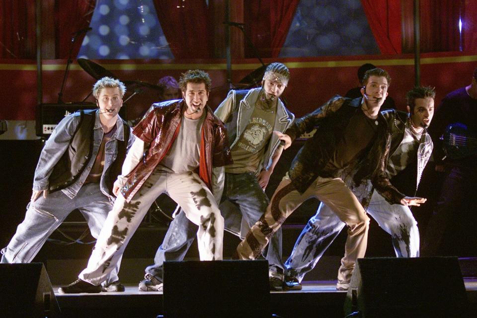 NSYNC at MTV Movie Awards 2000 held at Sony Pictures Studio in Culver City