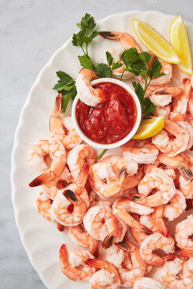 <p>We've updated this party standby with a zesty homemade sauce that packs a flavorful punch thanks to ketchup, chili sauce, and Worcestershire sauce.</p><p>Get the recipe from <a href="https://www.delish.com/cooking/recipe-ideas/recipes/a7003/shrimp-cocktail-recipe/" rel="nofollow noopener" target="_blank" data-ylk="slk:Delish;elm:context_link;itc:0;sec:content-canvas" class="link ">Delish</a>.</p>