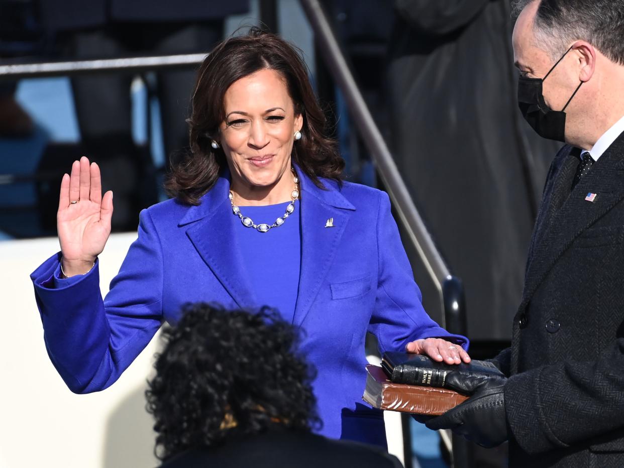 Kamala Harris sworn in