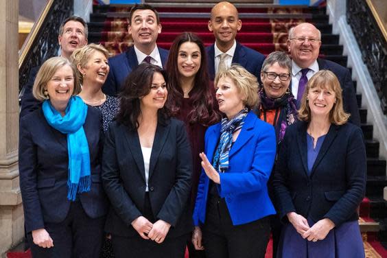 The group of 11 breakaway MPs (Getty)