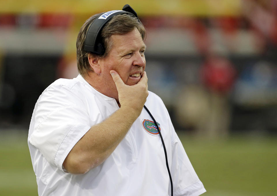 Jim McElwain was fired midway through his third year at Florida. (AP Photo/John Raoux, File)