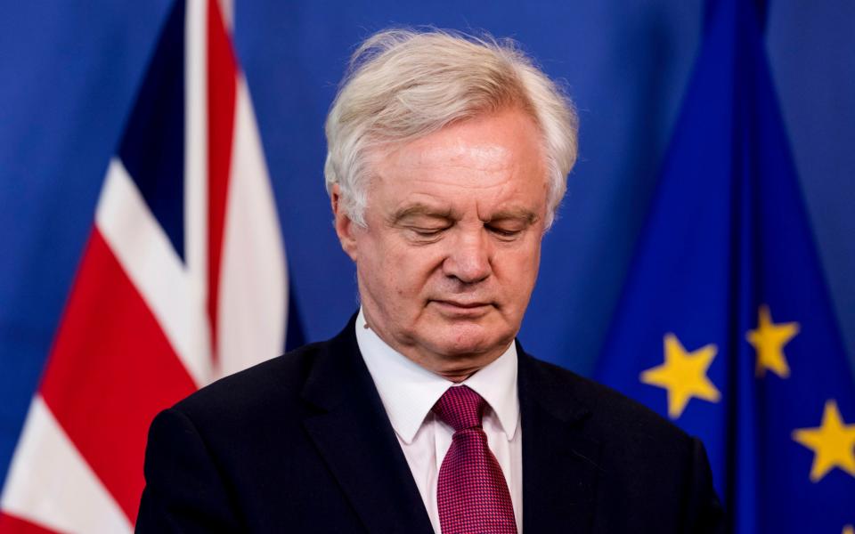 David Davis, the Brexit Secretary - Credit: Geert Vanden Wijngaert/AP