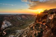 <p>Charles Knife Canyon in Cape Range National Park, Western Australia, during sunrise.</p>