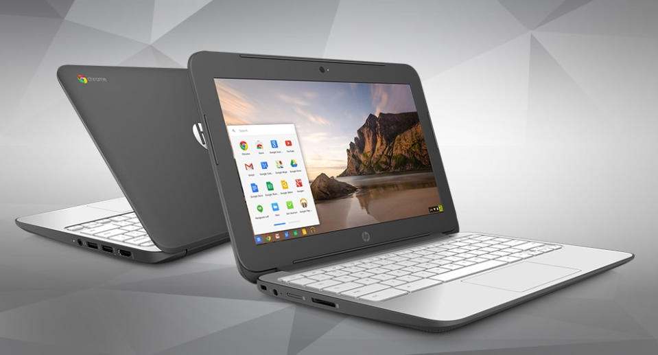 This Chromebook from HP is now $110 off. (Photo: Walmart)