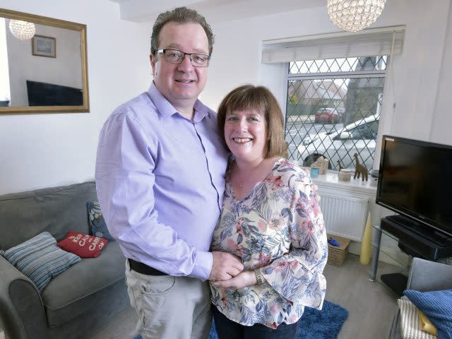 David and Margaret West in the Davies' former home