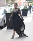 <p>Only Rita Ora could pull off this chic Morticia Addams look. <i>(Photo by: Robert O'neil/Splash News)</i></p>