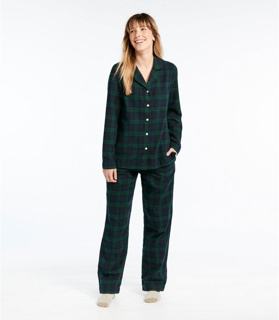 Women's Scotch Plaid Flannel Pajamas