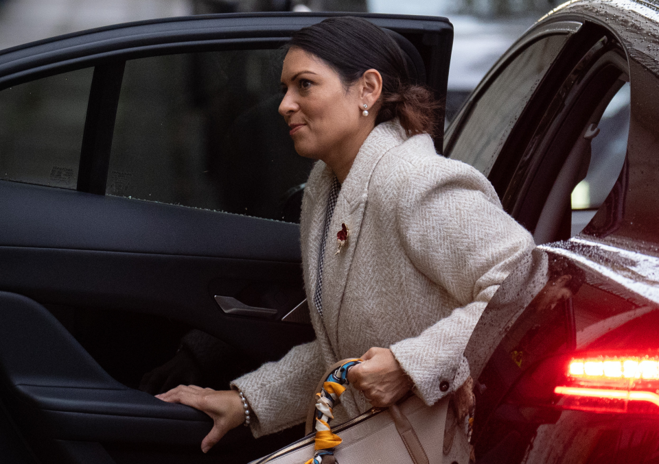 Priti Patel, arriving to give evidence at the Covid-19 Inquiry in London on Thursday (Getty Images)