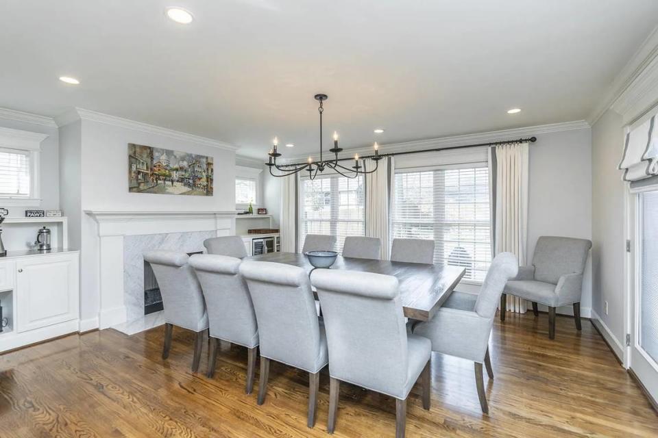 The dining room at 403 Queensway Drive in Lexington.