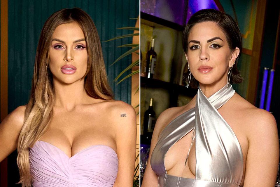 <p>Nicole Weingart/Bravo</p> From left: Lala Kent and Katie Maloney