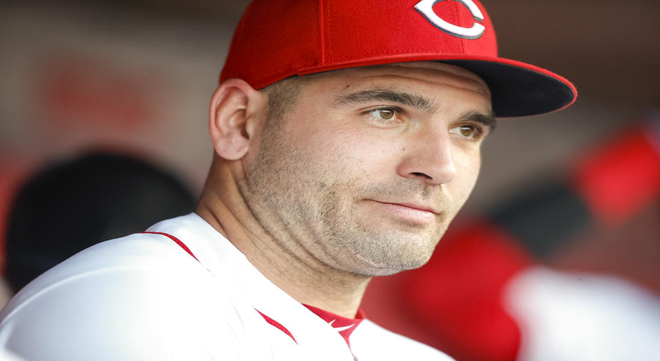 Joey Votto was born in Canada, but he really doesn’t care too much about being Canadian. (Photo by Michael Hickey/Getty Images)