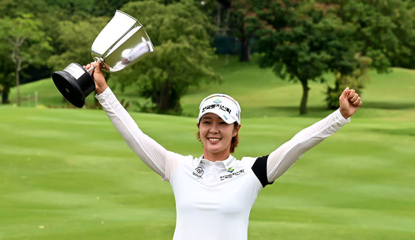South Korean golfer Park Ji-young won the inaugural Hana Financial Group Singapore Women’s Open in 2022. (PHOTO: Singapore Women's Open)
