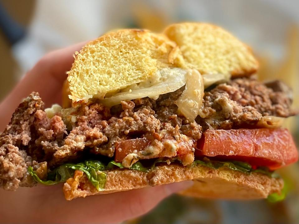 Char burger from Riley's Coney House in Daytona Beach Shores.