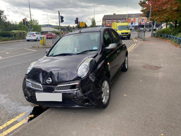 Lancashire Telegraph: One of the two vehicles involved in the collision